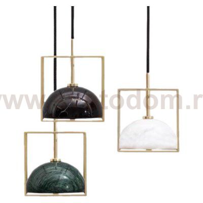 Подвесной светильник Cloyd TESSER P1 / латунь - черн.мрамор (арт.11089)
