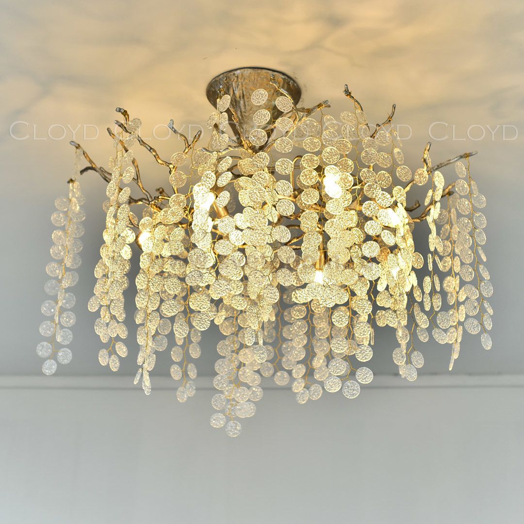 Люстра Cloyd HAOMA C8 / выс. 50 см - латунь (арт.11109)