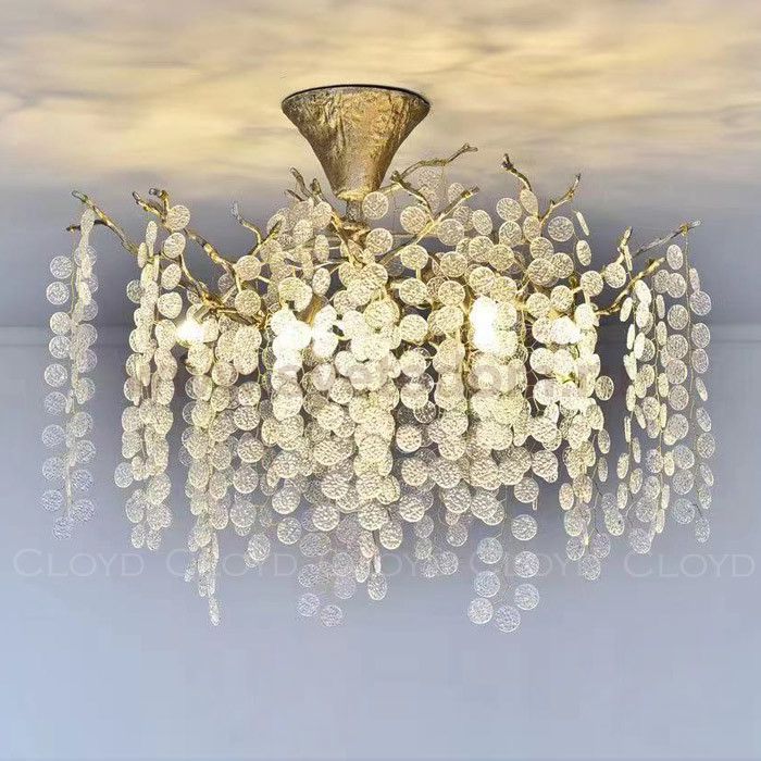 Люстра Cloyd HAOMA C8 / выс. 50 см - латунь (арт.11109)