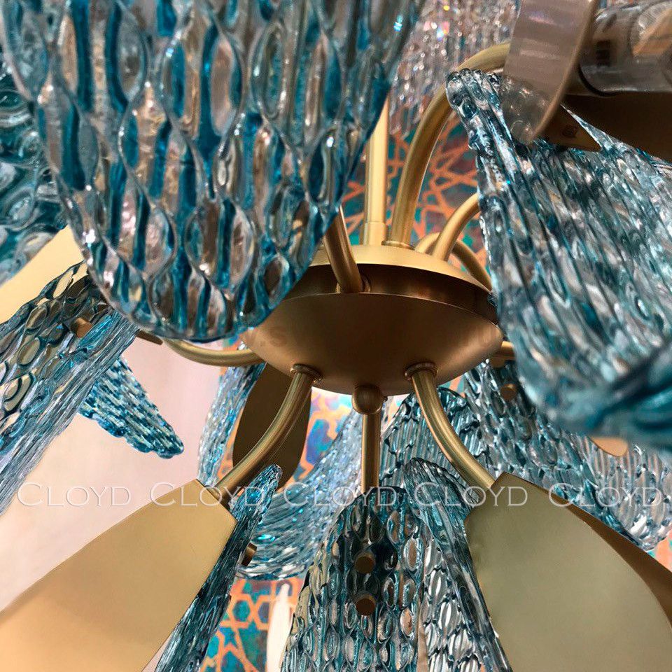 Люстра Cloyd GROTESK C12 / D68 см - латунь (арт.11117)