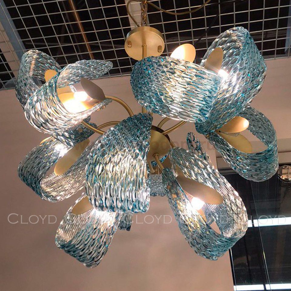 Люстра Cloyd GROTESK C12 / D68 см - латунь (арт.11117)