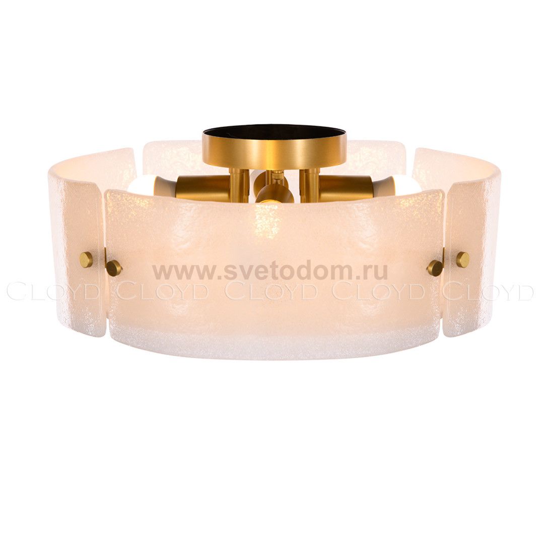 Потолочный светильник Cloyd MART FM4 / D41 см - латунь (арт.11118)