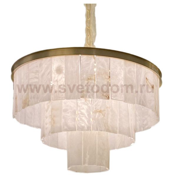 Люстра Cloyd HERCULANUM-B C9 / D60 см - алебастр - латунь (арт.11140)