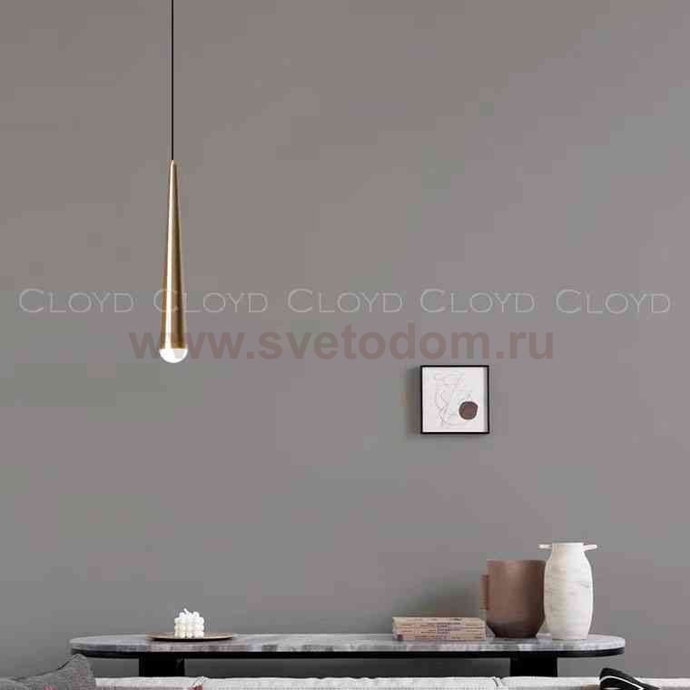 Подвесной светильник Cloyd MILVUS-A P1 / латунь (арт.11146)
