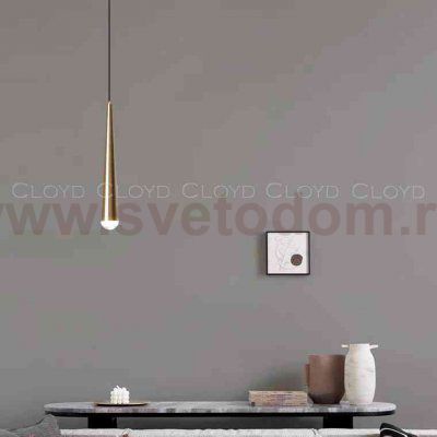 Подвесной светильник Cloyd MILVUS-A P1 / латунь (арт.11146)