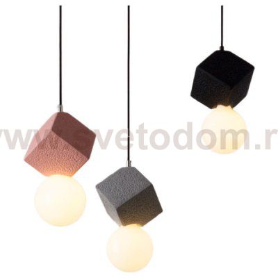 Подвесной светильник Cloyd AUSTA-B P1 / хром - серый бетон (арт.11149)