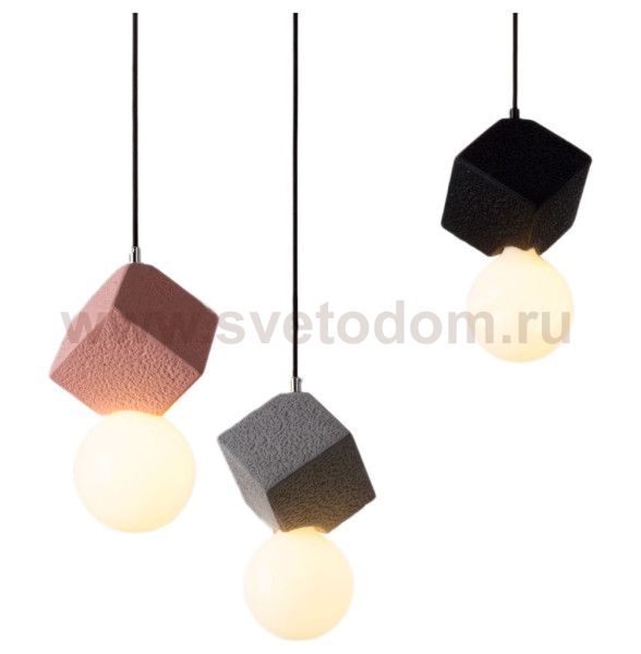 Подвесной светильник Cloyd AUSTA-B P1 / хром - розов.бетон (арт.11150)