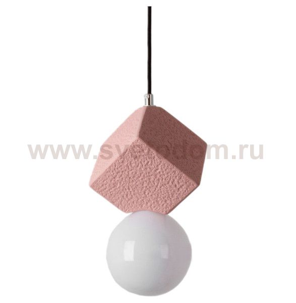 Подвесной светильник Cloyd AUSTA-B P1 / хром - розов.бетон (арт.11150)