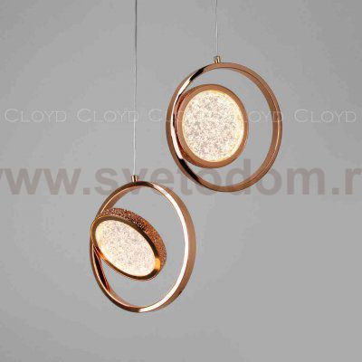 Подвесной светильник Cloyd RINGONE-B P1 / D24 см - золото (арт.11154)