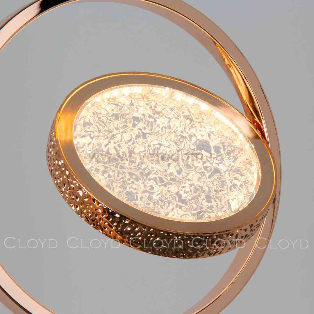 Подвесной светильник Cloyd RINGONE-B P1 / D24 см - золото (арт.11154)