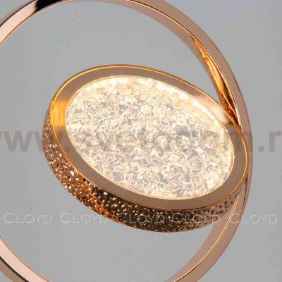 Подвесной светильник Cloyd RINGONE-B P1 / D24 см - золото (арт.11154)