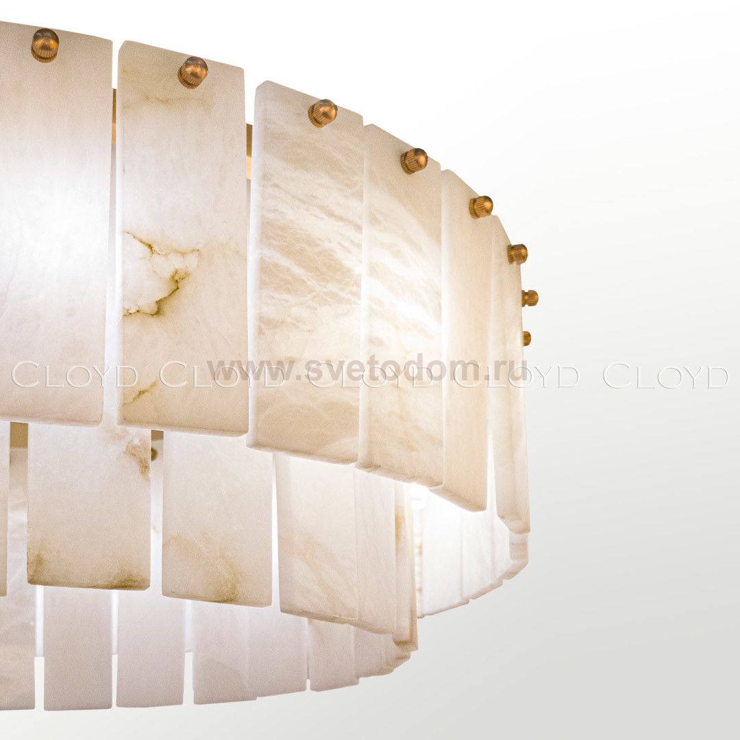 Люстра Cloyd HERCULANUM-A C8 / D60 см - алебастр - латунь (арт.11155)