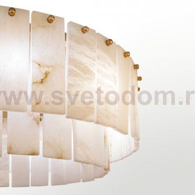 Люстра Cloyd HERCULANUM-A C8 / D60 см - алебастр - латунь (арт.11155)