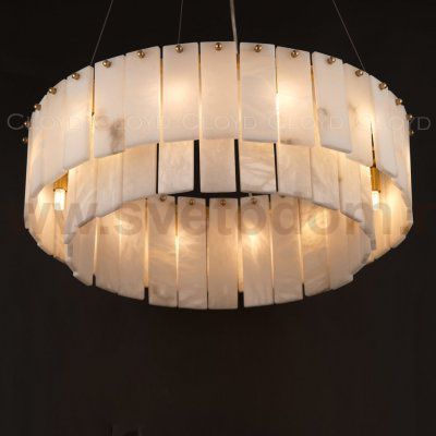 Люстра Cloyd HERCULANUM-A C8 / D60 см - алебастр - латунь (арт.11155)