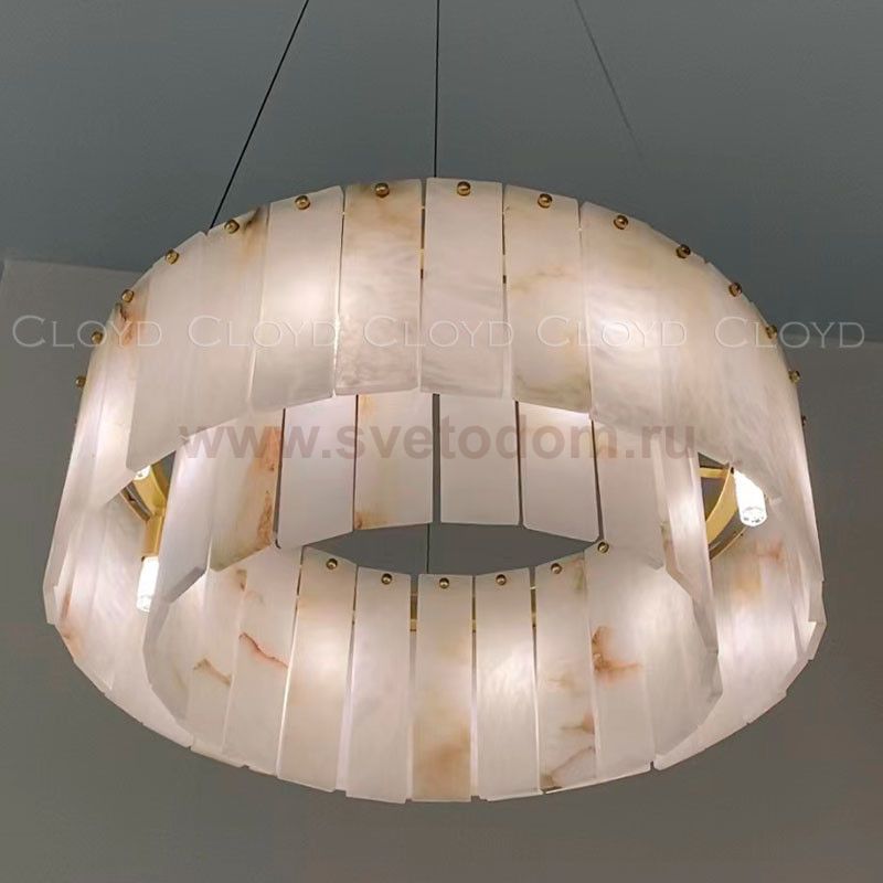 Люстра Cloyd HERCULANUM-A C8 / D60 см - алебастр - латунь (арт.11155)