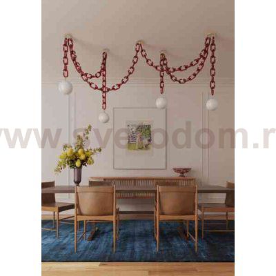 Люстра Cloyd 1519 C7 / L105 см - латунь (арт.11202)