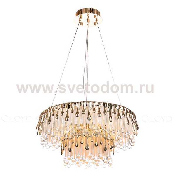Люстра Cloyd CAPULETTI C12 / D60 см - золото (арт.11205)