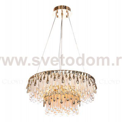 Люстра Cloyd CAPULETTI C12 / D60 см - золото (арт.11205)