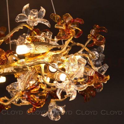 Люстра Cloyd GUATEMALA C14 / D60 см - латунь (арт.11215)