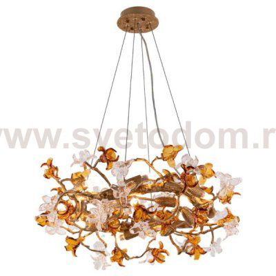 Люстра Cloyd GUATEMALA C14 / D60 см - латунь (арт.11215)