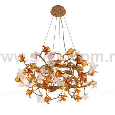 Люстра Cloyd GUATEMALA C14 / D60 см - латунь (арт.11215)