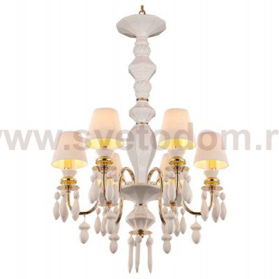 Люстра Cloyd LOTTIE-C C6 / D54 см- белая керамика (арт.11218)