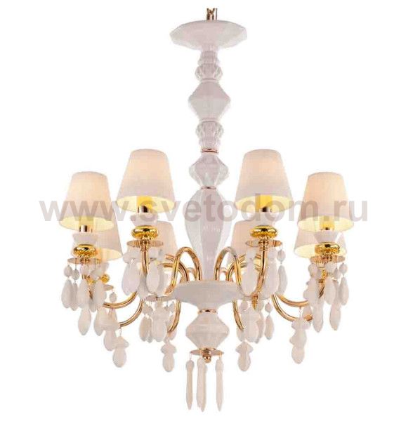 Люстра Cloyd LOTTIE-C C8 / D62 см- белая керамика (арт.11219)