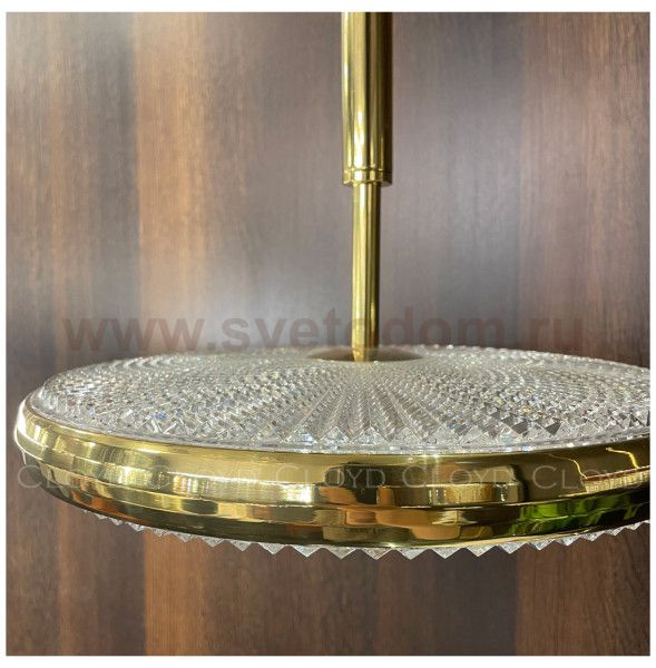 Подвесной светильник Cloyd 1531 P1 / D42 см - золото (арт.11252)