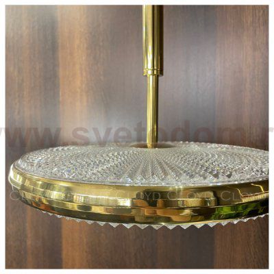 Подвесной светильник Cloyd 1531 P1 / D42 см - золото (арт.11252)