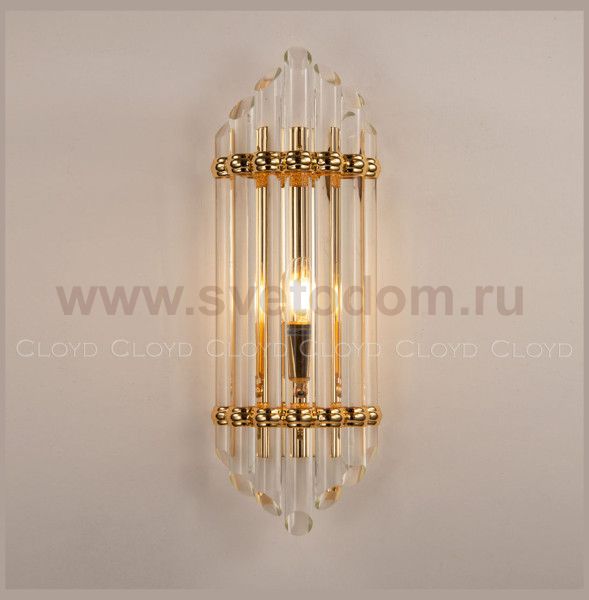 Бра Cloyd HARP W1 / выс. 50 см - золото (арт.20099)