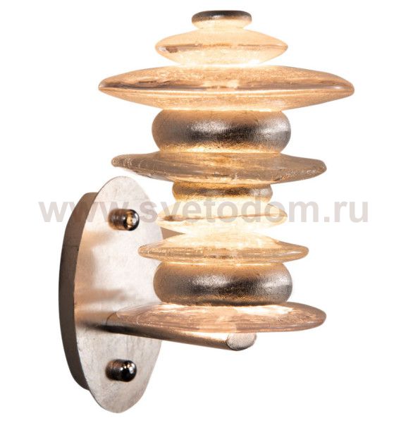 Бра Cloyd GEFEST W2 / выс. 25 см - серебро сусальн. (арт.20125)