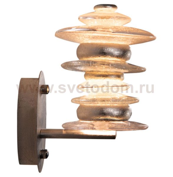 Бра Cloyd GEFEST W2 / выс. 25 см - серебро сусальн. (арт.20125)