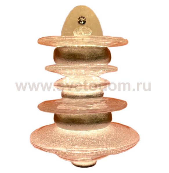 Бра Cloyd GEFEST W2 / выс. 25 см - серебро сусальн. (арт.20125)