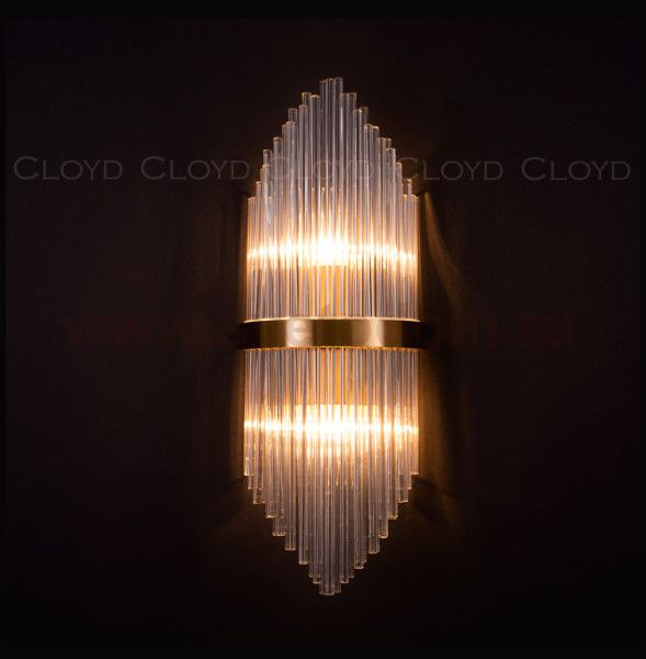 Бра Cloyd CADANCE-B W2 / выс. 54 см - латунь (арт.20164)