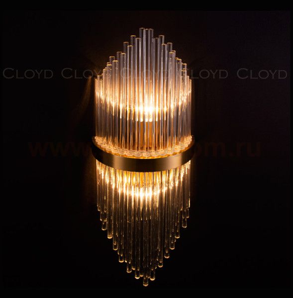 Бра Cloyd CADANCE-B W2 / выс. 54 см - латунь (арт.20164)