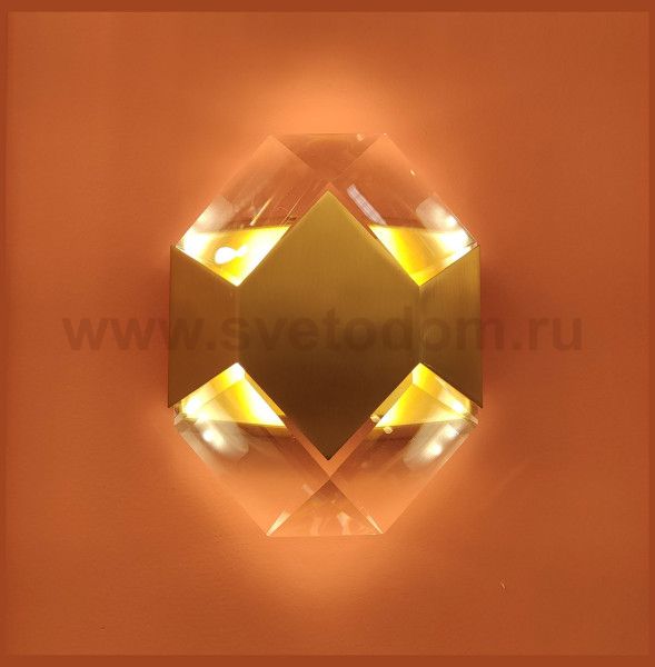 Бра Cloyd BRIOLETTE W1 / выс. 16 см - латунь светл. (арт.20175)