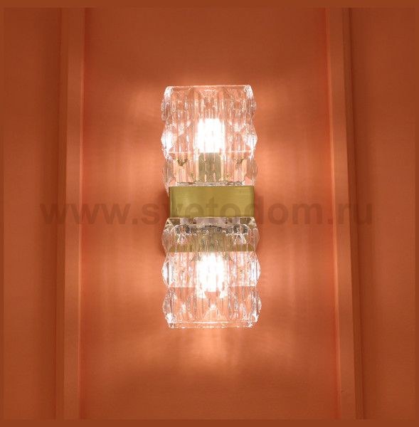 Бра Cloyd CORUND W2 / выс. 27 см - латунь (арт.20177)