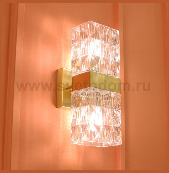 Бра Cloyd CORUND W2 / выс. 27 см - латунь (арт.20177)