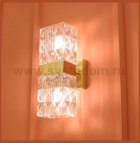 Бра Cloyd CORUND W2 / выс. 27 см - латунь (арт.20177)