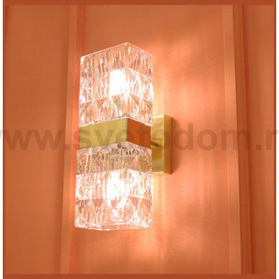 Бра Cloyd CORUND W2 / выс. 27 см - латунь (арт.20177)