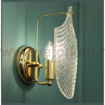 Бра Cloyd BONGA-A W1 / выс. 29 см - золото - бесцвет. стекло (арт.20182)