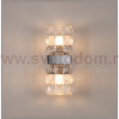 Бра Cloyd CORUND W2 / выс. 27 см - хром (арт.20191)