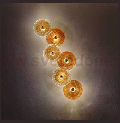 Бра Cloyd HELION-C W6 / выс. 92 см - латунь (арт.20209)