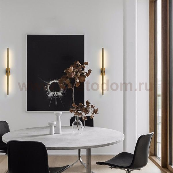 Бра Cloyd LINEAS W1 / L60 см - латунь (арт.20219)