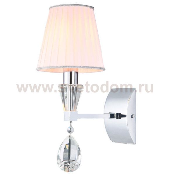 Бра Cloyd ARTORIA W1 / бел. абажур - выс. 28 см - хром (арт.20220)