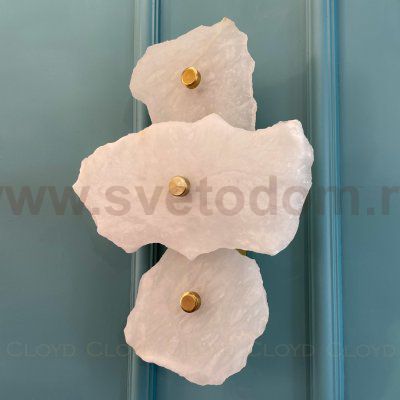 Бра Cloyd KNOSS W1 / выс. 35 см - алебастр - латунь (арт.20269)