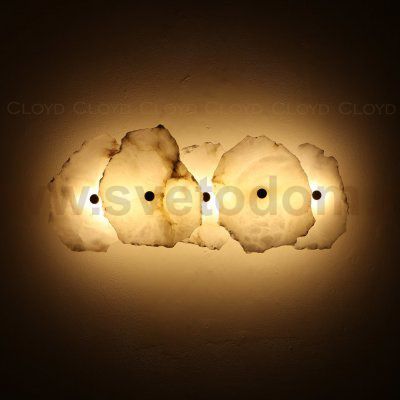 Бра Cloyd KNOSS W1 / выс. 51 см - алебастр - латунь (арт.20270)