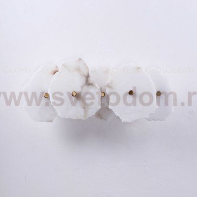 Бра Cloyd KNOSS W1 / выс. 51 см - алебастр - латунь (арт.20270)