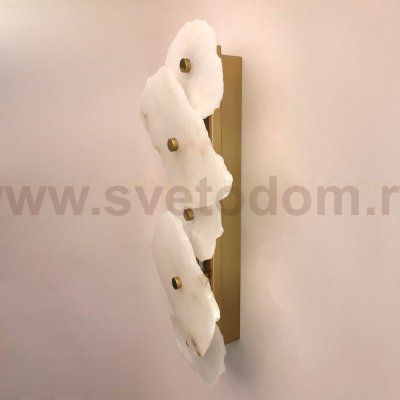 Бра Cloyd KNOSS W1 / выс. 51 см - алебастр - латунь (арт.20270)