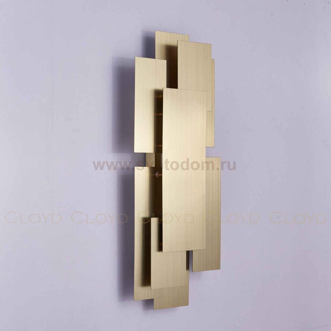 Бра Cloyd ARMOR W1 / выс. 65 см - латунь (арт.20279)